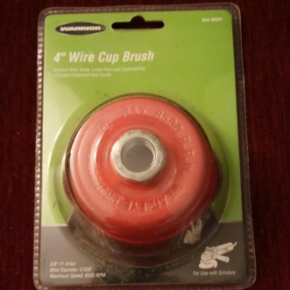 WARRIOR 4 Inch Wire Cup Brush - NEW - Picture 1 of 2